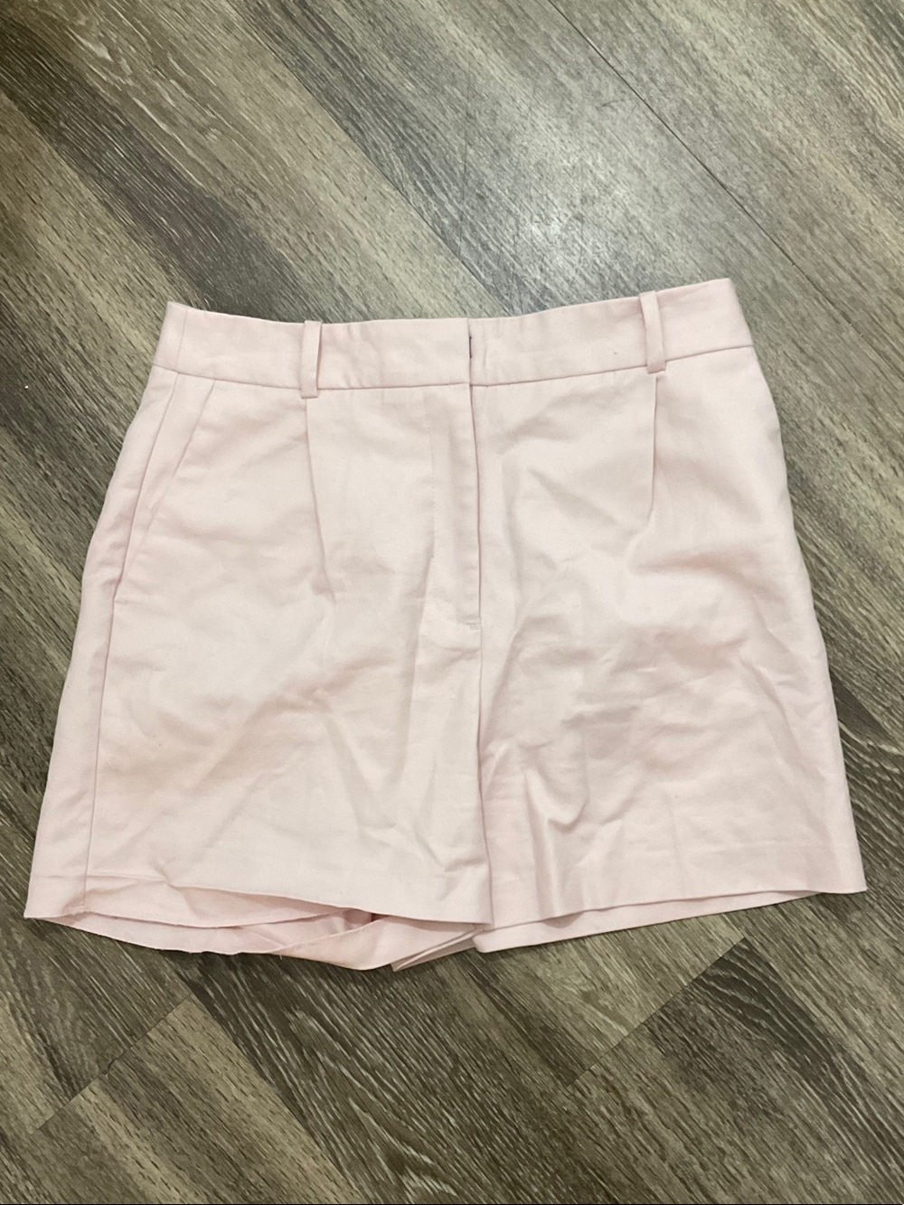 Zara Light Pink Tailored Bermuda Shorts